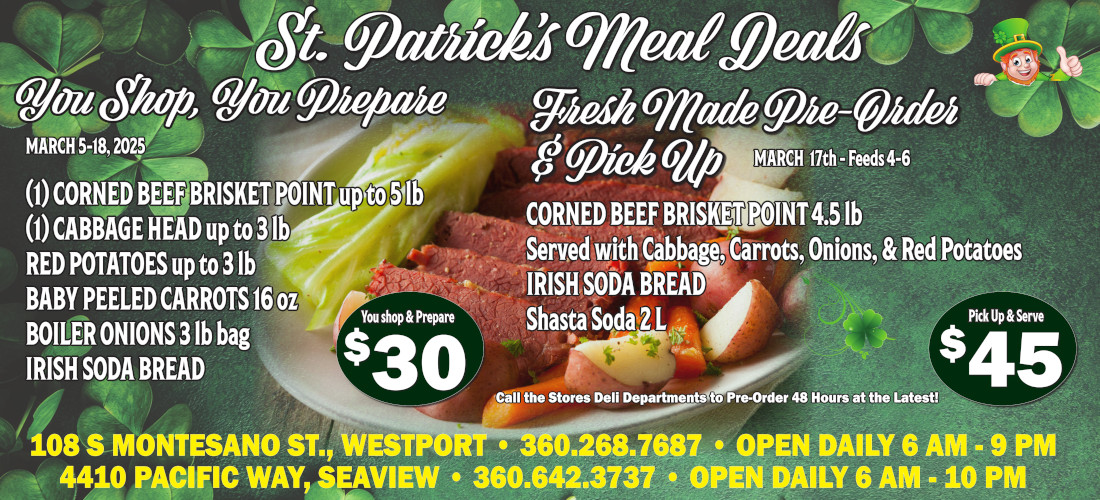 St Patricks Meal Deals
